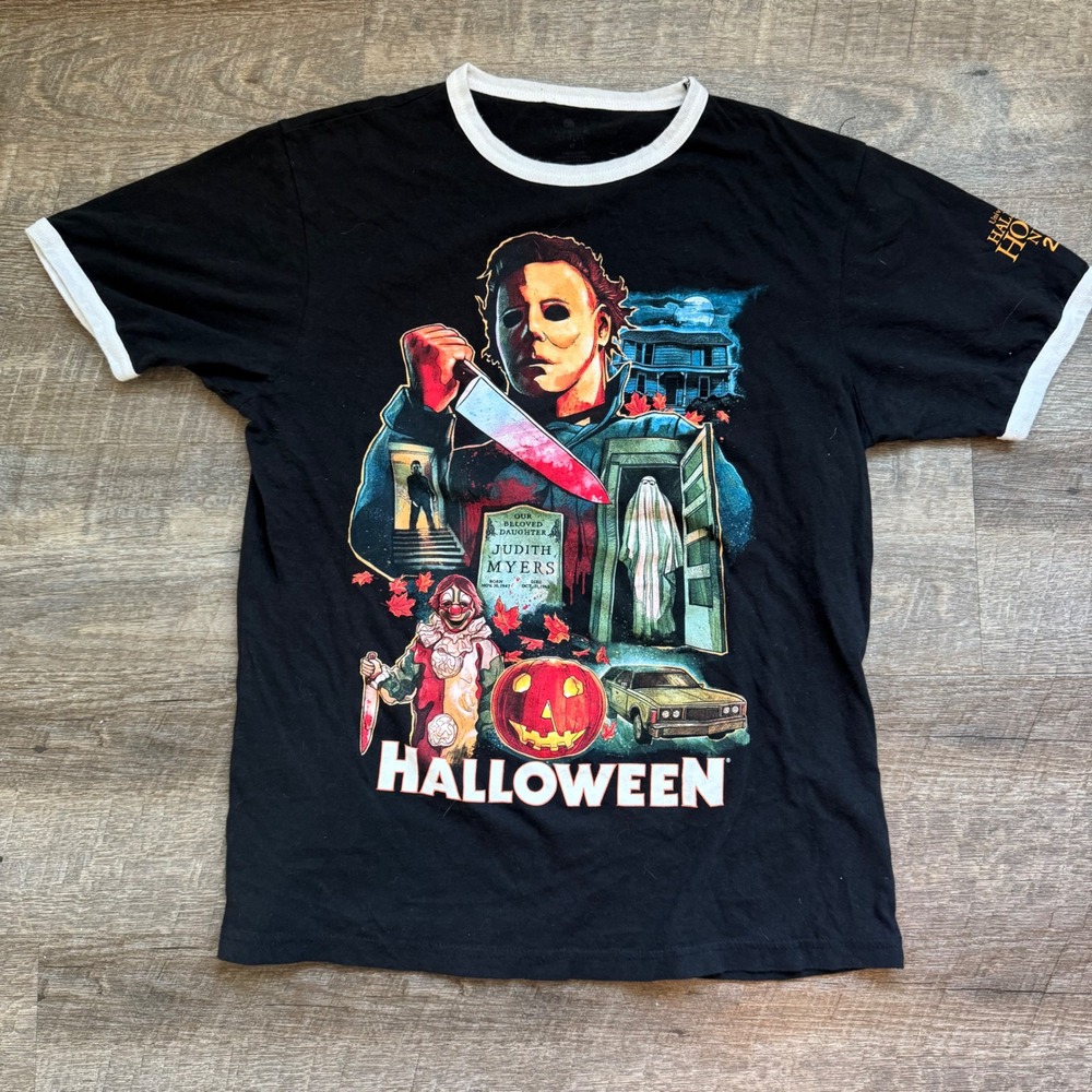Universal Studios Halloween Horror Nights 2022 Michael Myers Shirt Med Black
